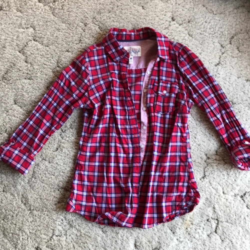 Plaid button down - Picture 2 of 2